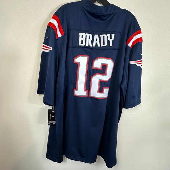 NFL Authentic Nike New England Patriots Brady #12 On-Field Jersey Men's XL - Picture 12 of 12